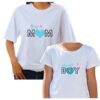 BOY MOM PAIR WHITE ROUND