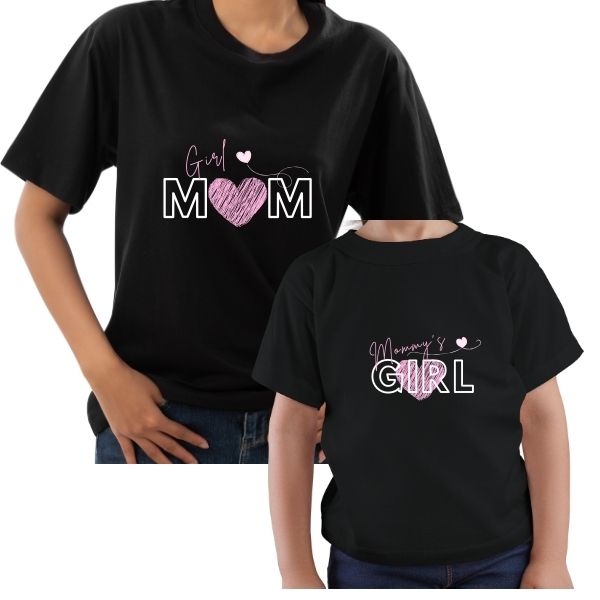 GIRL MOM BLACK PAIR
