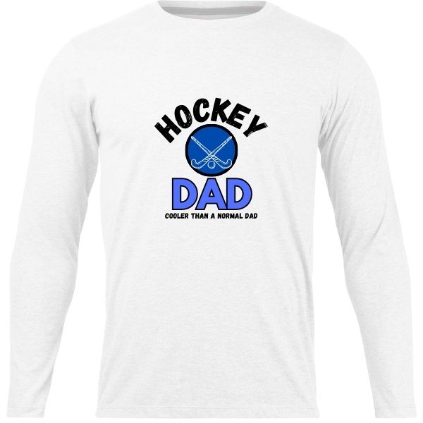 HOCKEY DAD COOLER WHITE LONG SLEEVE