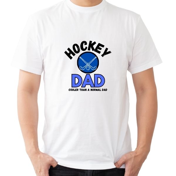 HOCKEY DAD COOLER WHITE ROUND