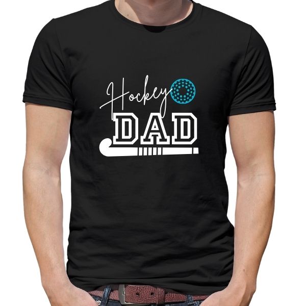 HOCKEY DAD STICK BLACK ROUND