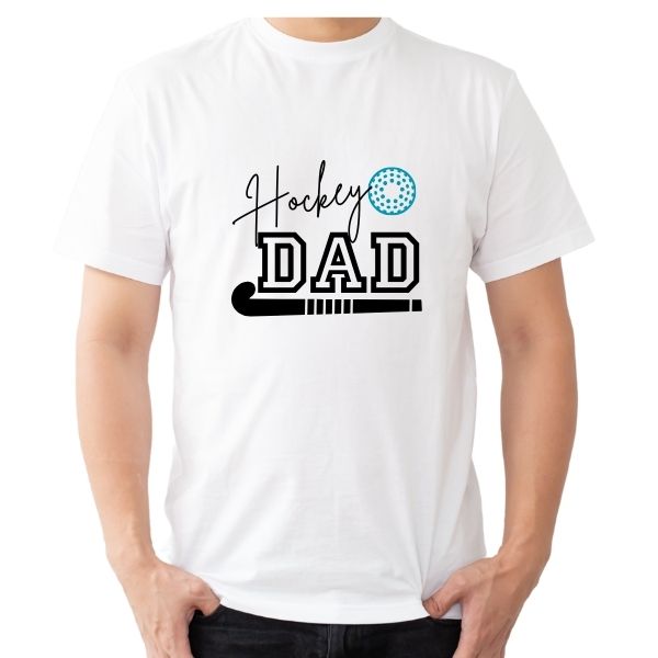 HOCKEY DAD STICK WHITE ROUND