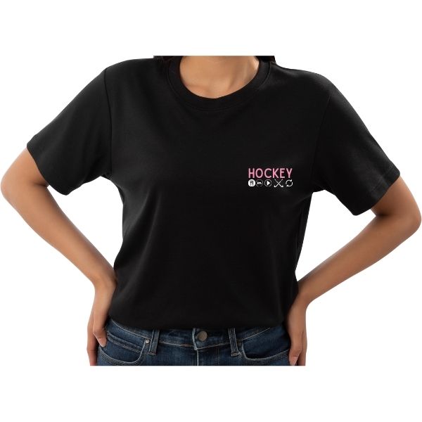 HOCKEY ESPHR BLACK PINK ROUND FRONT