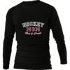 HOCKEY MOM LOUD PROUD BLACK LONG SLEEVE