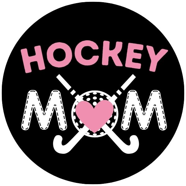 HOCKEY MOM STICKS BLACK LOGO