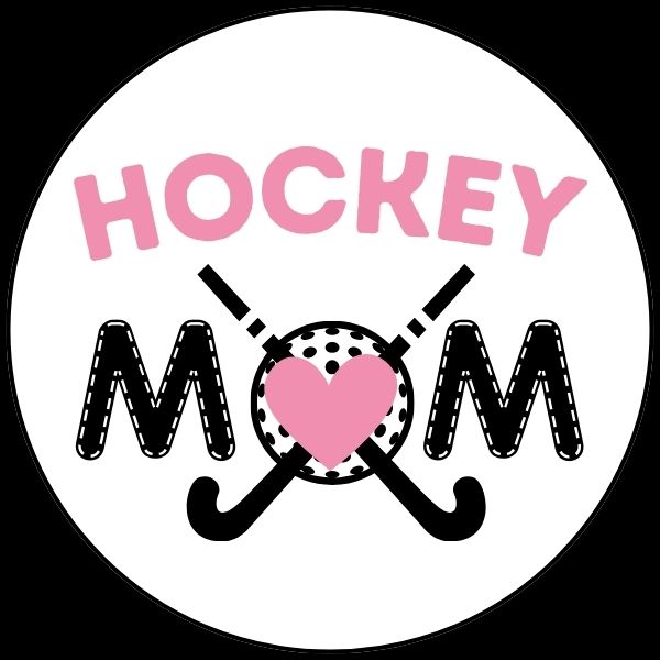HOCKEY MOM STICKS WHITE LOGO