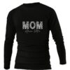 MOM GREY LEOPARD PRINT BLACK LONG SLEEVE