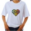 MOM LIFE LEOPARD HEART WHITE ROUND