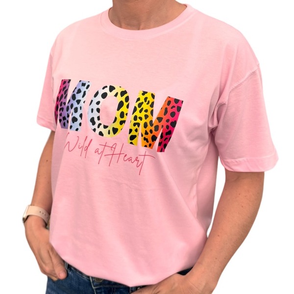 MOM WILD AT HEART ON PINK SIDE