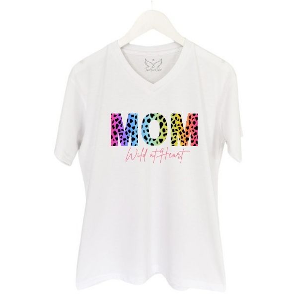MOM WILD AT HEART WHITE V