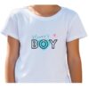 MOMMYS BOY WHITE ROUND