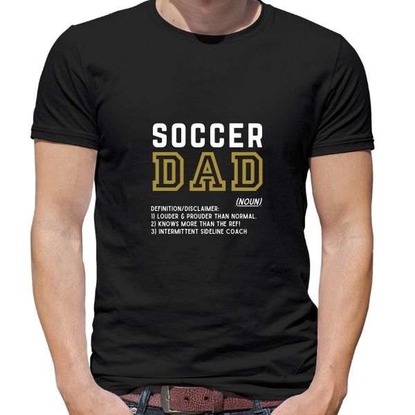 SOCCER DAD DEFINITION BLACK ROUND