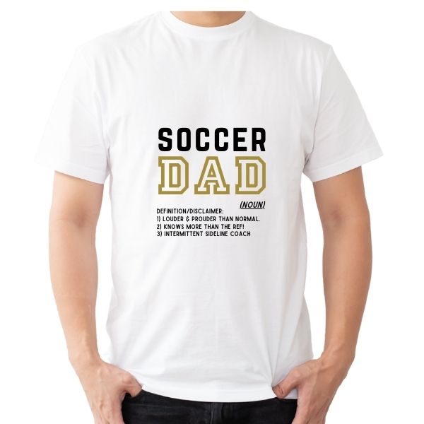 SOCCER DAD DEFINITION WHITE ROUND