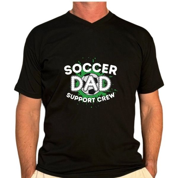 SOCCER DAD SUPPORT CREW BLACK V