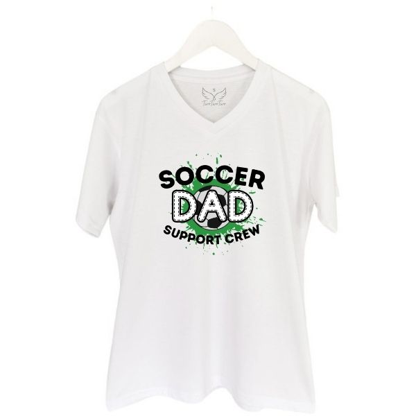 SOCCER DAD SUPPORT CREW WHITE V