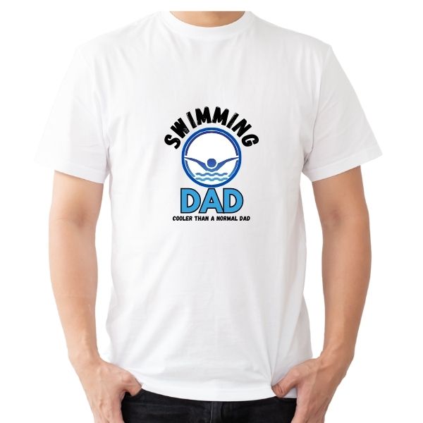 SWIM DAD COOLER WHITE ROUND FRONT