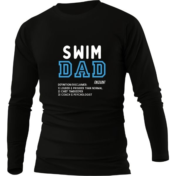 SWIM DAD DEFINITION BLACK LONG SLEEVE