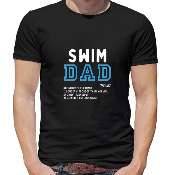 SWIM DAD DEFINITION BLACK ROUND FRONT