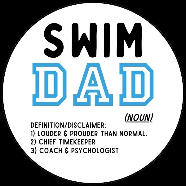 SWIM DAD DEFINITION WHITE LOGO
