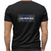 SWIM LIVE LOVE BLUE BLACK ROUND BACK