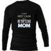 SWIM MOM KEEP CALM BLACK LONG SLEEVE