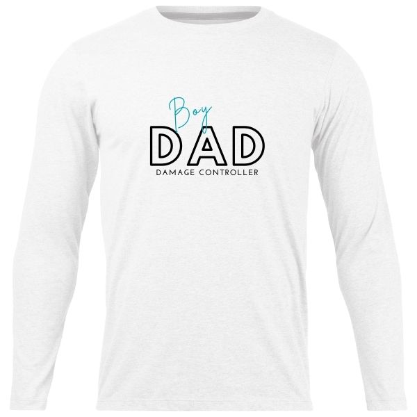 BOY DAD WHTE LONG SLEEVE