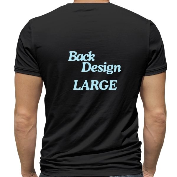 CUSTOM BLACK LARGE ON BACK