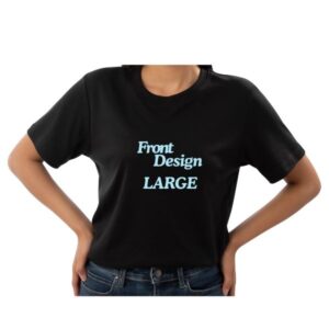 Custom Round Neck Black T-Shirts BRN