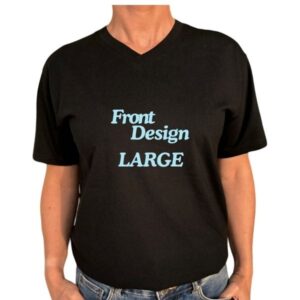 Custom V-Neck Black T-Shirts BVN