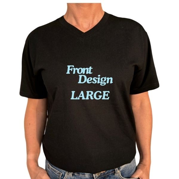 CUSTOM BLACK V LARGE ON FRONT