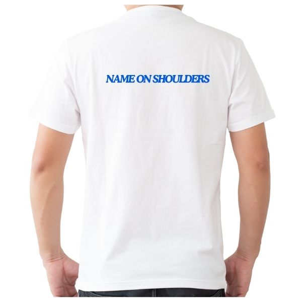 CUSTOM WHITE NAME ON BACK