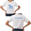 CUSTOM WHITE ROUND LARGE FRONT NAME ON BACK