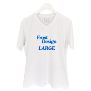 Custom V-Neck White T-Shirts WVN