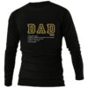 DAD DEFINITION ON BLACK LONG SLEEVE