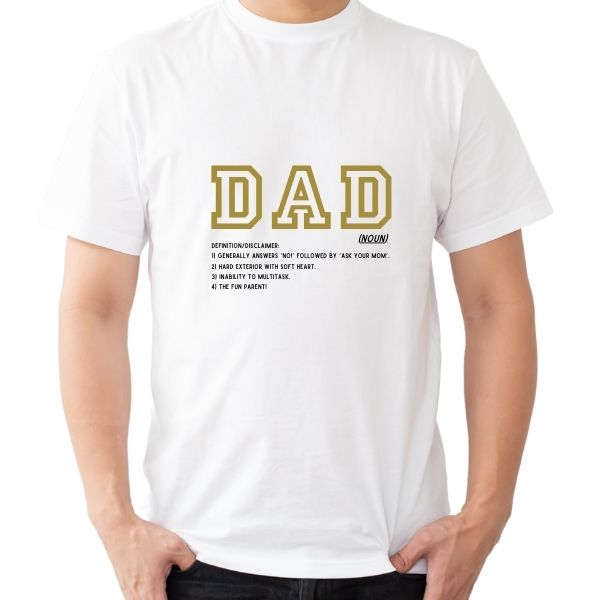 DAD DEFINITION ON WHITE ROUND