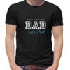 DAD PROUD SUPPORTER ON BLACK ROUND
