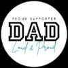 DAD PROUD SUPPORTER ON WHITE LOGO