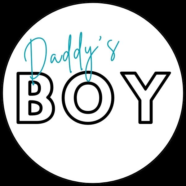 DADDYS BOY ON WHITE LOGO