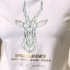 GEOGRAPHIC GLITTER SPRINKBOK WHITE CLOSE