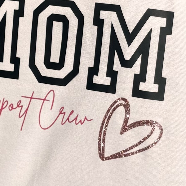 MOM SUPPORT CREW WHITE HOODIE CLOSE