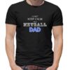 NETBALL DAD KEEP CALM BLACK ROUND