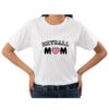NETBALL MOM HEART BALL VARSITY WHITE ROUND