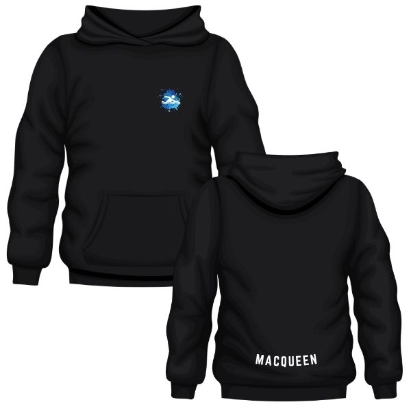 PACE BLACK HOODIE POCKET NAME PAIR