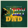 RUGBY DAD SA FLAG GREEN LOGO