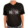 RUGBY MOM PROUD SUPPORTER BLACK V