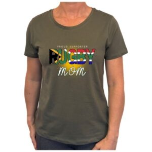 Rugby Mom SA Flag T-Shirt